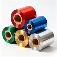 Ruban de transfert thermique couleur Haoxuan, noyau de 1/2 pouce, rouleau compact pour l'impression d'étiquettes, d'emballages et de marquages de petite taille