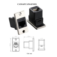 Zinc alloy persegi panjang sekrup panel chassis mount usb3.0 usb2.0 rj45 cat6 cat6a usb Tipe c hdmi modul adaptor