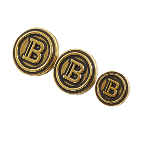 Áo Cổ Điển Bốn Nút Áo Khoác Với Tay Khâu Nhựa Nút Cho Quần Áo Trang Trí Tùy Chỉnh Kim Loại Hợp Kim Nút - Product Image 2