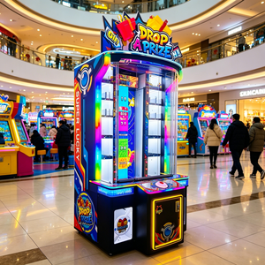 Machine d'arcade OEM personnalisée Leon Drop Prize Two One Redemption, empilable, avec sortie double ticket, sortie de cadeaux en peluche et jackpot caché, 110/220V - Product Image 1