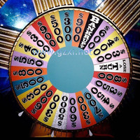 Roue de prix de reconnaissance automatique RFID grande roue porte-bonheur lumière LED roue de richesse en bois Machine de loterie de Casino Machine de Bingo