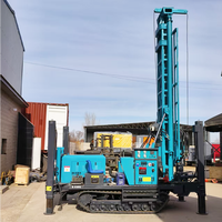 Plateforme de forage de puits d'eau sur chenilles diesel personnalisable avec moteur, profondeur 300m, utilisation facile, prix compétitif