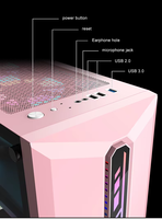 Ancreu Respect OEM Ordinateur de bureau personnalisé USB3.0 Boîtier PC en verre trempé Armoire de jeu