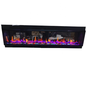 Holografische 3D elektrische haard met gesimuleerd knettergeluid, nieuw ontworpen driezijdige LCD-haard - Product Image 3