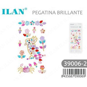 Set di adesivi con strass brillanti Ilan 39006-2 per decorazioni nail art - Product Image 3