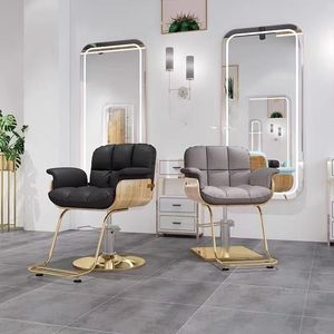 Net Red Luxury Beauty Hair Cutting Salon Chair with Ergonomic Features Metal Special Lift & Rotating for Barbers - Product Image 3