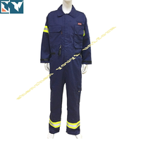 Tenue de travail réfléchissante bleu marine, deux pièces, combinaison de travail d'urgence, veste et pantalon