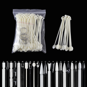 Bin 100Pcs Móng Tay Giả Nghệ Thuật Mẹo Đánh Bóng Gel Màu Thực Hành Gậy Muỗng Hình Dạng Swatch Màu Mẫu Làm Móng Tay Công Cụ Thiết Lập - Product Image 1