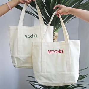 Bon marché, fourre-tout à broderie réutilisable, sac vintage, sacs à main en <span class=keywords><strong>toile</strong></span> populaires pour femmes - Product Image 5