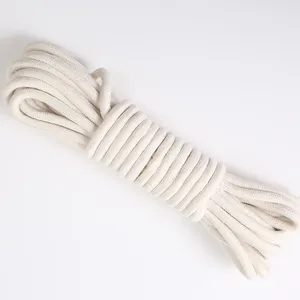 Commercio all'ingrosso della parete decorativo corda naturale intrecciato macrame string bianco del cavo del cotone