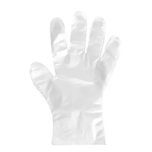 Kunden spezifische biologisch abbaubare PE-Lebensmittel-Einweg-Hand plastik handschuhe