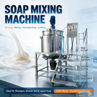 Mélangeur homogénéisateur à haute vitesse pour lotion, shampoing, crème, cosmétiques, mini réservoir de mélange liquide en acier inoxydable de 500 l, machine de mélange à double enveloppe, vente