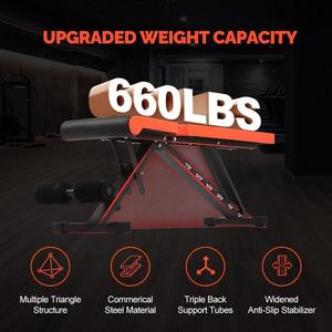 Panca per Pesi Professionale Regolabile e Pieghevole in Metallo, Capacità 150kg, Unisex, per Uso Domestico e Commerciale, Multifunzionale per <span class=keywords><strong>Fitness</strong></span> - Product Image 5