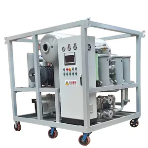 Huazheng Oil Filtration System Transformador de estágio único purificador do óleo do transformador do vácuo