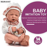 14-Zoll-Vinyl-Baby-Silikonpuppen, die wie echte Babys zum Verkauf aussehen