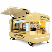 Remorque alimentaire remorquable, cuisine mobile de restauration rapide, remorques de traiteur pour glaces, café, bière, pizza, barbecue