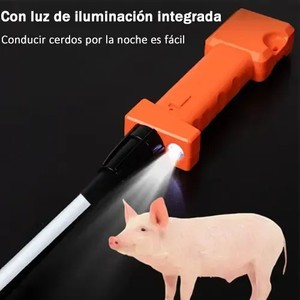 Bâton de pousse-étailles électrique long pour l'élevage de porcs, bovins et autres animaux d'élevage - Product Image 4