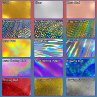Autocollant de transfert DTF UV holographique personnalisé, effet verre craquelé laser, doré, pour envelopper les coupes, décalcomanie cristalline, étanche, sans MOQ pour le branding