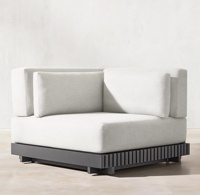 Ensemble de canapés d'extérieur modernes, ensemble de canapés de jardin imperméables, ensemble de meubles de patio en aluminium de luxe, ensemble de meubles de jardin en alliage d'aluminium