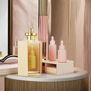 Botella de Vidrio Transparente de Lujo Personalizada con Gotero para Suero, Aceite Esencial, Envase Cosmético de 30 ml - Product Image 4