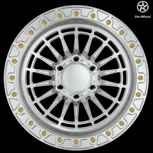 Jantes forgées DW 17 18 19 <span class=keywords><strong>20</strong></span> pouces, jantes Beadlock argentées, 6/8 goujons, 6x139.7, jantes tout-terrain forgées pour GMC Serria 1500 Ford F250 - Product Image 2