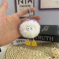 Porte-clés en peluche de canard de dessin animé mignon petit canard créatif accessoires porte-clés en peluche livre sac voiture porte-clés pendentif cadeau
