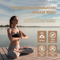 Complément alimentaire à base de résine de Shilajit avec étiquette privée personnalisée, compléments énergétiques à base de plantes personnalisés