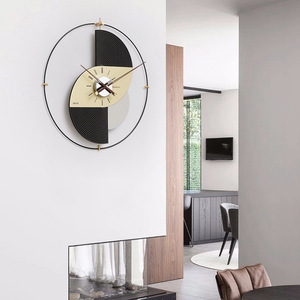 Elegant Modern Wall <b>Clock</b> Round Single Face Quartz <b>Battery</b> Powered Living Room Decor - Product Image 4