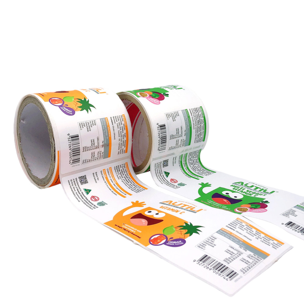 Factory Direct Oil Water Proof Sticker Premium Food-Grade Adhesive Strong Viscosity Labels For Food Jar