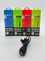 Câble de charge USB 3.0 3 en 1 de 3 pieds, 6 pieds, 10 pieds, micro USB 8 broches, type C, câble de charge rapide pour téléphone portable pour Oraimo