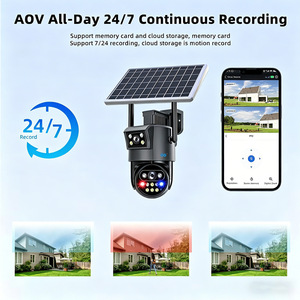 Hieasy 4G PTZ Solar Camera 12.7mm Sensor IP65 Waterproof Outdoor <b>Security</b> Surveillance With Night Vision And Voice Intercom - Product Image 2