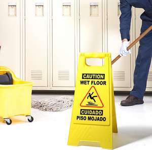 لوحة إشارات السلامة المرورية "تحذير" * بوصة من البلاستيك بالجملة شكل أصفر مخصص "aa"-علامة تحذير - Product Image 6