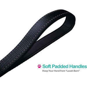 Correas de entrenamiento para mascotas de tráfico acolchadas fuertes, asa acolchada de nailon reflectante con Clip de Metal, correa corta para perros de alta resistencia - Product Image 3