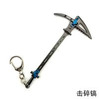 En Stock Offre Spéciale Arme Périphérique Porte-clés Pendentif Métal Pioche Porte-clés Hoe Gun Porte-clés