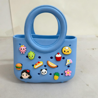 Vente en gros Prix d'usine DIY Pattern EVA Waterproof Casual Tote Bag Open Closure Beach Travel Sac à provisions avec bandoulière