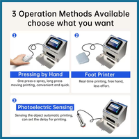 Imprimante Jet d'Encre de Bureau Statique Intelligente à Écran Tactile pour Estampillage Date d'Expiration Lot Code QR/Code-Barres Logo Machine de Codage pour Bouteille