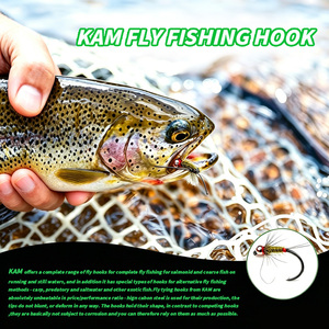 ตะขอเบ็ดตกปลาแบบไม่มีเงี่ยง รุ่น KAM M8301 จำนวน 1000 ชิ้น ผลิตจากเหล็กกล้าคาร์บอนสูง สำหรับตกปลาแบบยูโรนิมฟ์  ขนาด 10 # -20 # - Product Image 5