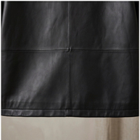 Veste en cuir d'agneau multicolore pour femme, col à volants, manches lanternes à boutons-pression, coupe courte, style coréen doux