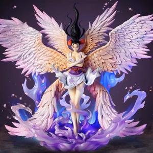 One Pieced <span class=keywords><strong>King</strong></span> JT Sky Painting Six Wings Robin Double Head Carving GK Angel Arrival Statue Ornaments Boxed Anime Figures - Product Image 4