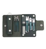Ensemble de manucure et pédicure en acier inoxydable 10 pièces avec coupe-ongles et cure-oreilles pour les soins des ongles et des pieds