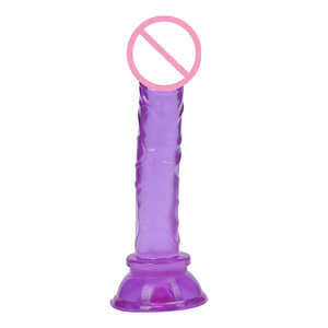 Vente en gros d'usine, jouets sexuels en cristal de gelée, pénis artificiel en PVC avec ventouse, <span class=keywords><strong>mini</strong></span> pénis coloré, jouet sexuel pour femmes - Product Image 1