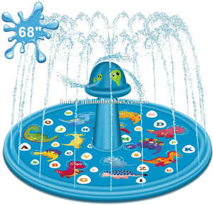 Splash Mat 68 "Splash Baby Mat Spray Water Toys Diversión Niños pequeños Niños Niñas Niños Fiesta al aire libre Aspersor Splash Pad - Product Image 6