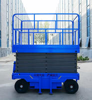 Qiyun Kinglift 8m 10m 1Ton charge Table élévatrice à ciseaux mobile Hauteur de travail Échafaudage électrique Ascenseur Plate-forme de travail aérienne
