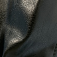 Chaqueta de cuero negra corta para mujer, chaleco de cuero informal estilo urbano, ropa exterior al por mayor hecha a medida