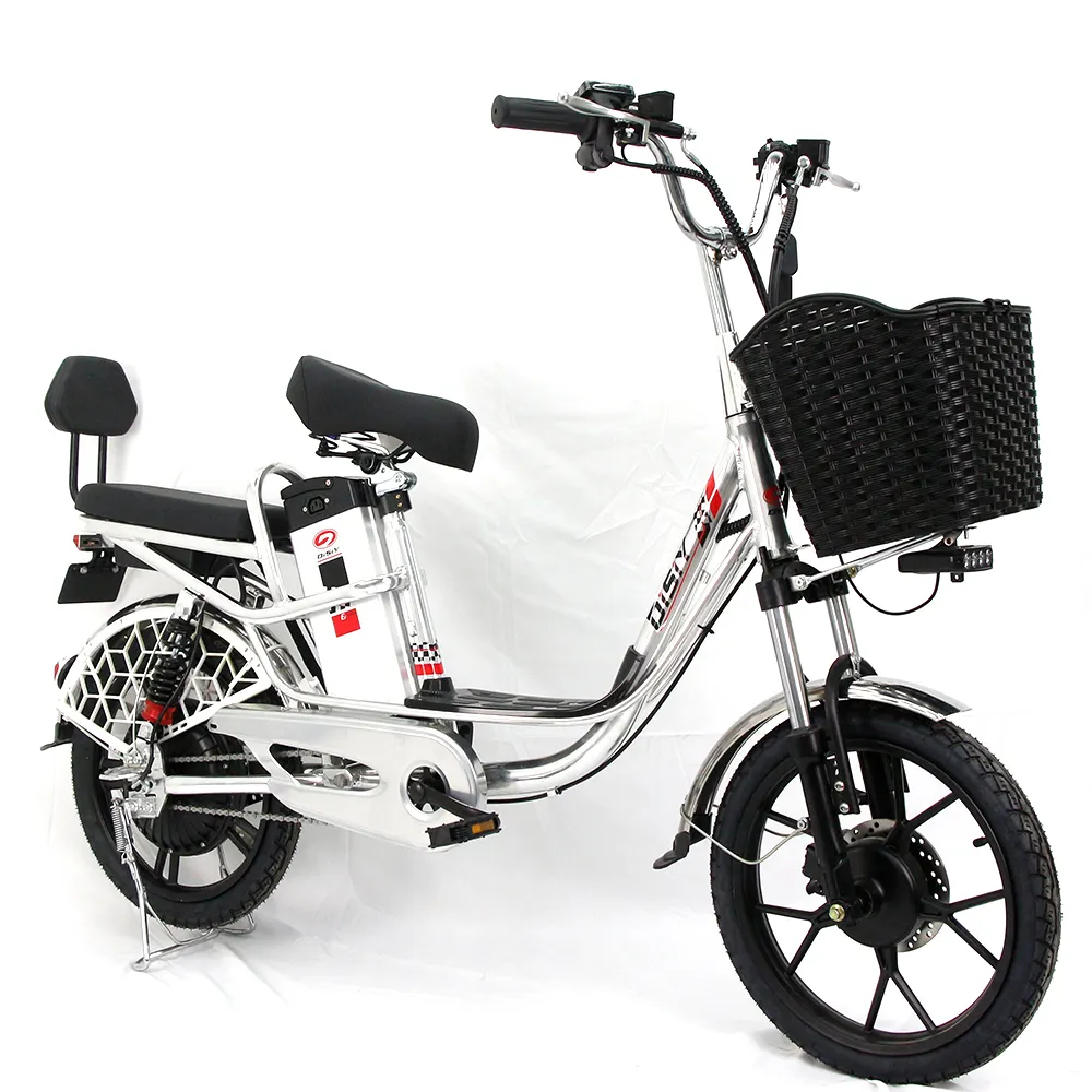 DISIYUAN 18 인치 ebike 제조 업체 핫 세일 20 인치 240 Bt 500W V.8 프로 V.2 블랙 휠 모터 배달 도시 트렁크 전기 자전거