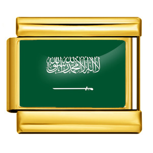 Drapeau des pays plaqué or Breloques italiennes Module en acier inoxydable Drapeaux à maillons Bracelet à breloques italien en vrac pour la fabrication <span class=keywords><strong>de</strong></span> bijoux à bricoler soi-même - Product Image 4