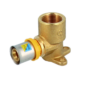 Flangia a 3 fori per montaggio a parete per raccordo tubolare multistrato 3/4 x 20 - Product Image 1