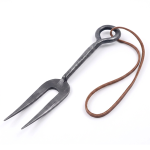 Juego de cubiertos estilo vintage con elegante acabado antiguo, tenedor de acero inoxidable para cenas clásicas, bodas, cocina y decoración de mesa. - Product Image 1