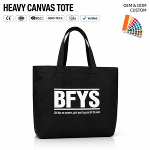 Borsa Tote in Tela Nera con Stampa Tipografica, Resistente, alla Moda, per Shopping, Promozionale, Fornitore all'Ingrosso - Product Image 1