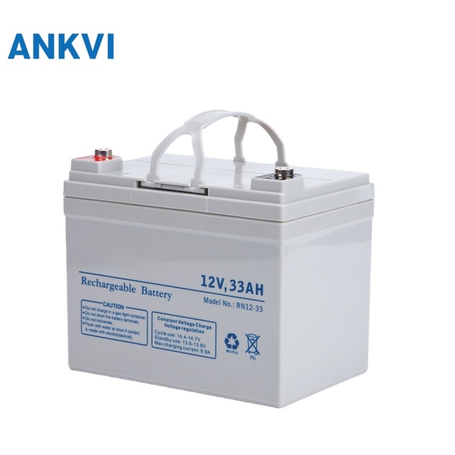 12V 33AH VRLA Battery AGM 10.3kg UPS Solar Telecom Backup Power Deep Cycle